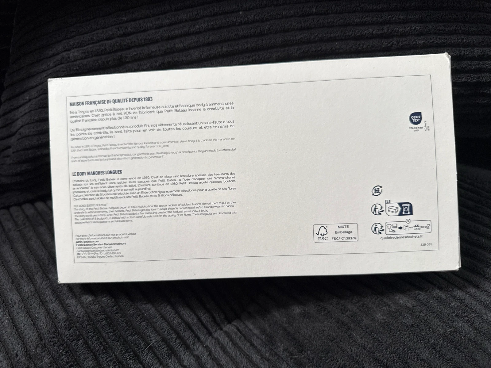 coffret bodies longue manche  – photo 2
